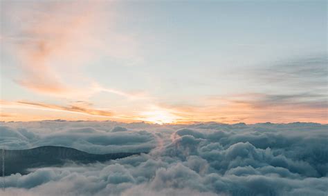 Sunrise Over Clouds By Stocksy Contributor Blue Collectors Stocksy