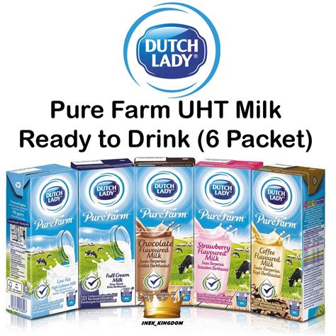 It is a delicious snack which can provide good nutrition for you and your family. Dutch Lady 200ML x 6 Pkts Pure Farm UHT Milk ( Chocolate ...