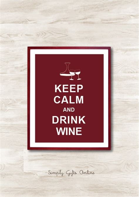 Keep Calm And Drink Wine Instant Download Custom Color