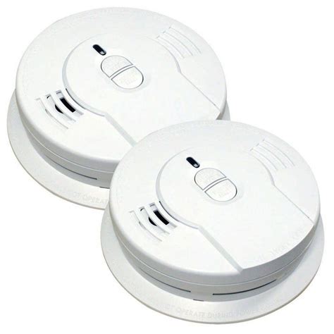 6 pack kidde ac hardwired interconnect photoelectric smoke alarm with hush. Kidde Code One 10-Year Sealed Battery Smoke Detector with ...