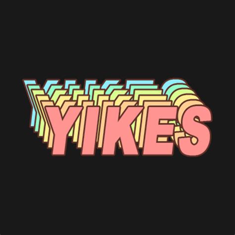 Yikes Colorful Typography Viral And Trending Slang Meme Aesthetic