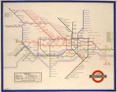 London Underground Map Harry Beck Design1o1redux London Tube