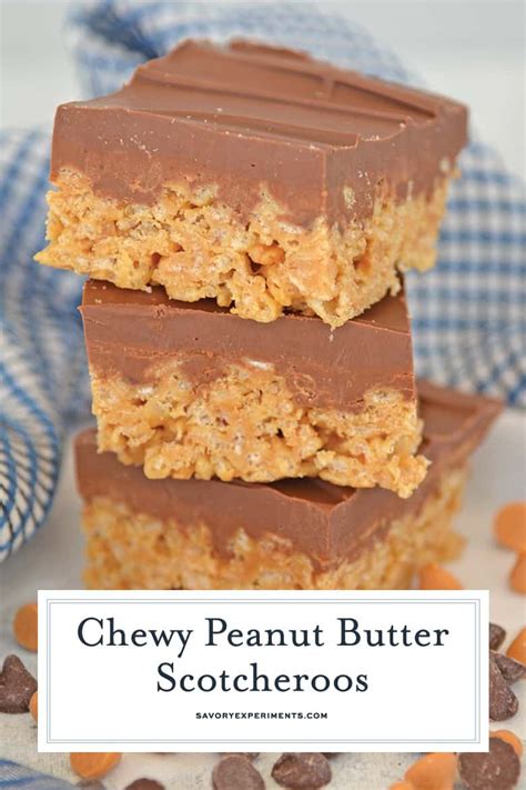 Classic Scotcheroos Made With Rice Krispies Peanut Butter Chocolate