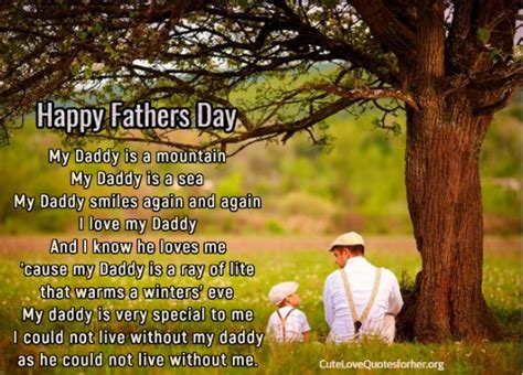 Poems About Fathers Day