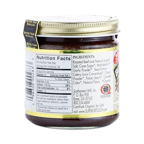 Better than bouillon bases have 1/3 less salt than ordinary bouillons. Organic Beef Base Bouillon by Better Than Bouillon ...