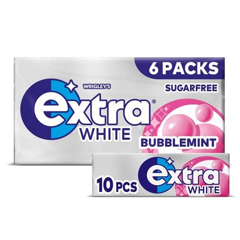 Extra White Bubblemint Chewing Gum Sugar Free Multipack Morrisons