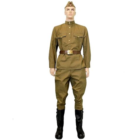 Soviet Russian Red Army Ww2 Soldier Uniform Ph