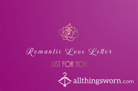Buy Typed Romantic Love Letter