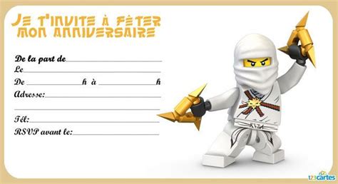 We did not find results for: Carte D'invitation Anniversaire Ninjago | coleteremelly ...