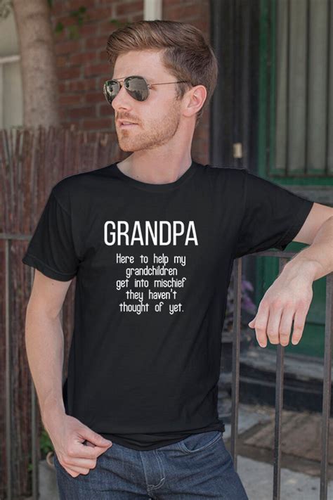 Personalized Grandpa Shirt Funny New Grandad T Christmas Etsy