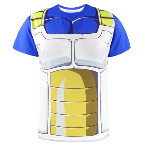 Dragon Ball Z Men Vegeta 3d T Shirt Goku Super Saiyan Top Costume Tee In T Shirts From Men S
