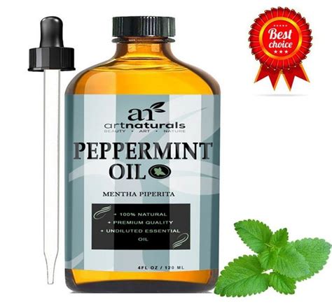 Pure Peppermint Essential Oil 100 4oz Repel Mice Spider Fresh Scent Home Office Peppermint