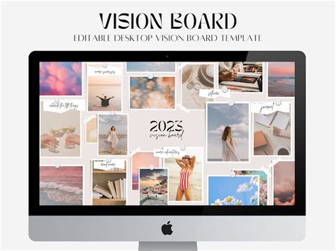 Digital Vision Board Template Canva 2023 Vision Board 2023 Etsy México
