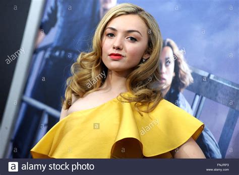 new york city 14th mar 2016 peyton list attends the allegiant new york premiere at amc