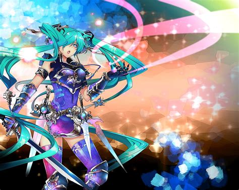 1080p Free Download Hatsune Miku Colorful Awesome Headphones