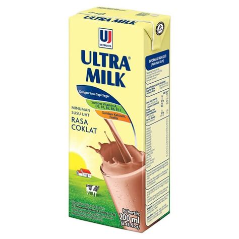 Jual Ultra Milk Uht Rasa Coklat 200 Ml Padi Umkm