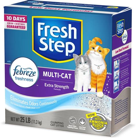 Fresh Step Multi Cat Scoopable Clumping Cat Litter 25 Lb Box