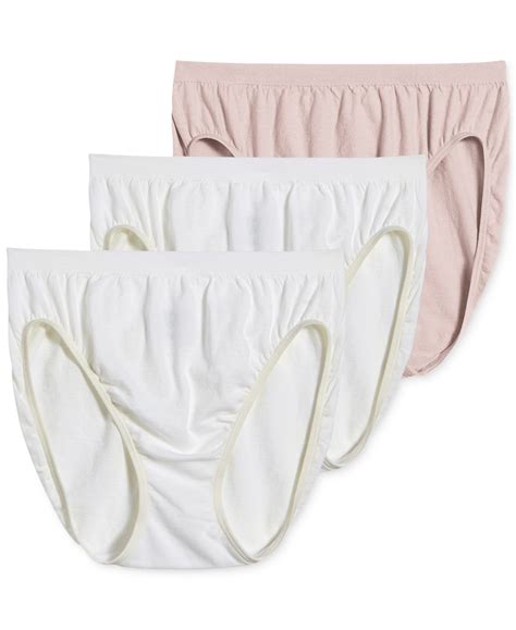 Jockey Women S Underwear Comfies Cotton French Cut 3 Pack White