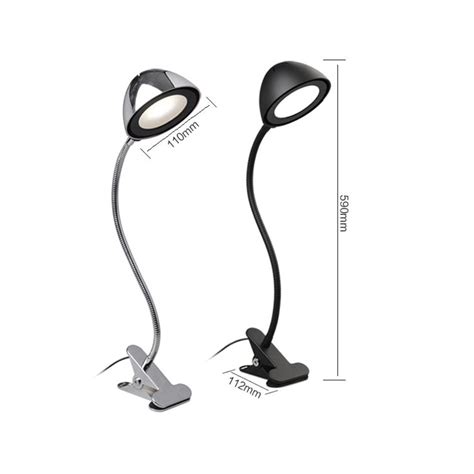 Dimmable Eye Care Led Desk Lamp 3w Flexible Gooseneck 3 Level Dimmer
