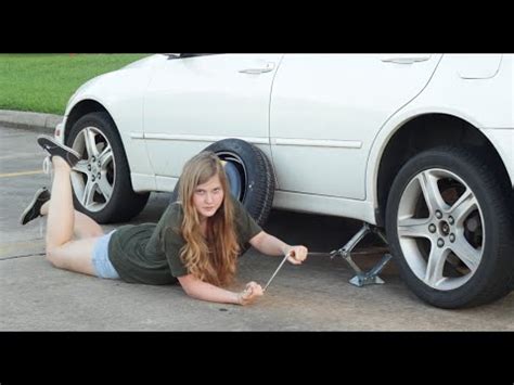 A Woman S Guide To Changing A Tire Youtube
