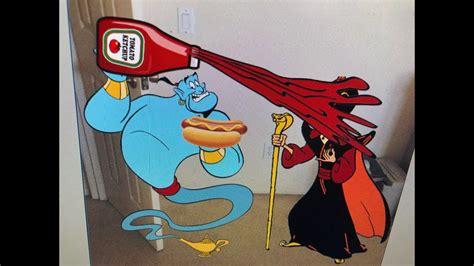 genie squirts ketchup in jafar s face and gets grounded youtube