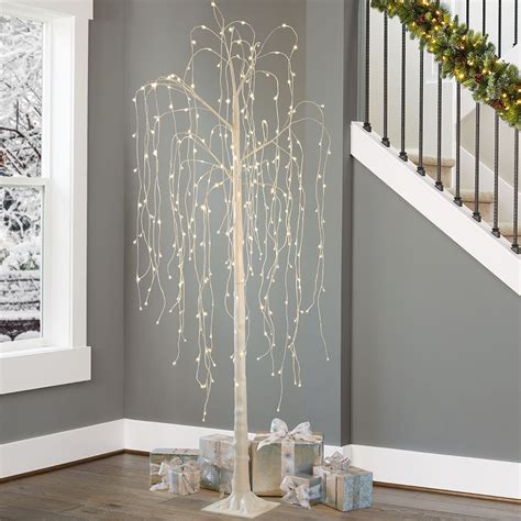 7ft 21 M Indooroutdoor Twinkle Willow Tree With 288 Warm White Led