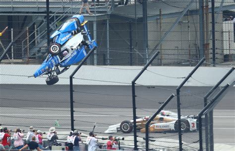Pole Sitter Scott Dixon Takes Brunt Of Vicious Crash At Indianapolis