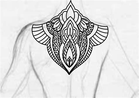 Blackwork Back Piece Shoulder Mandala Ornamental Bold Lines Tattoo
