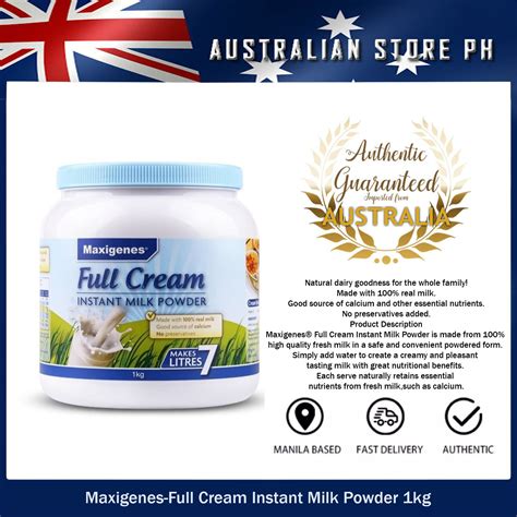 Maxigenes Full Cream Instant Milk Powder 1kg Lazada PH