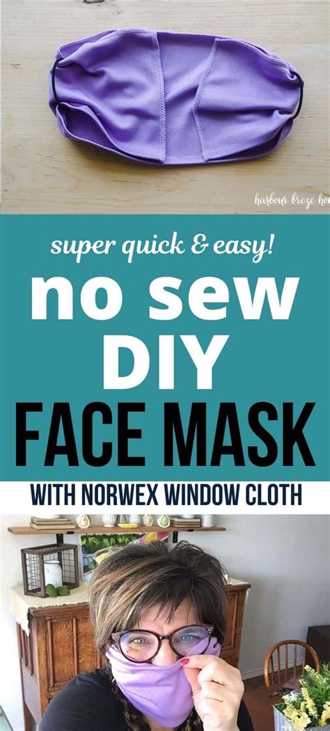 I'd use that cloth instead of a window cloth, just to be on the safe side. DIY Single Layer No Sew Norwex Face Masks | Harbour Breeze ...