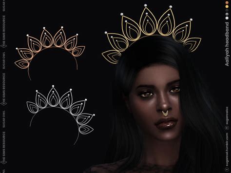 The Sims 4 Aaliyah Headband By Sugar Owl At Tsr The Sims Game