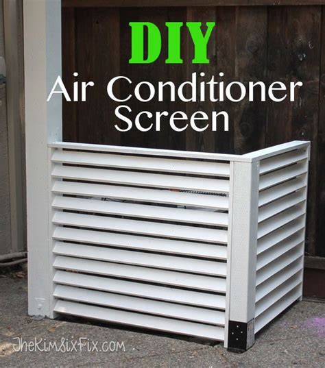 Disguise Your Ac With A Diy Louvered Screen Air Conditioner Screen