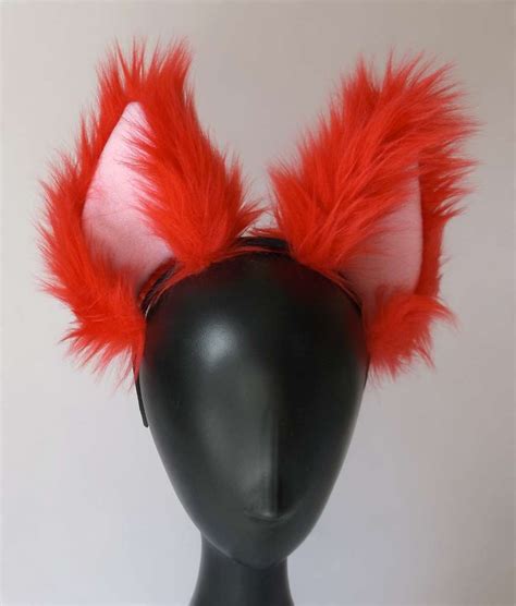 Big Fluffy Neon Ears Handmade Cosplay At Genki Gear