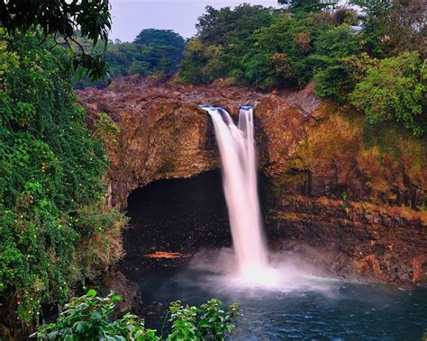 Tropical Rainforest Waterfalls Beautiful Waterfalls Waterfall