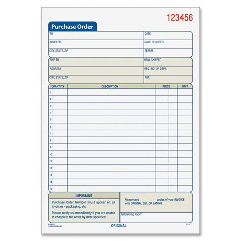 This allows buyers to place orders with suppliers. Adams Purchase Order Form, 3-Part - LD Products