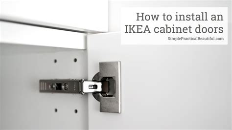 The doors on the sink cabinet have suffered water damage while the ones near the stove suffer steam damage. How to Install an IKEA Cabinet Door - YouTube