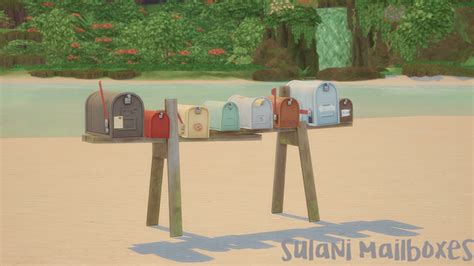 Sulani Mailboxes Haledela In 2023 Sims 4 Collections Sims 4 Sims