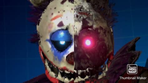 Clown Springtraps 100 And 0 Animation Cycle In Fnaf Ar Special