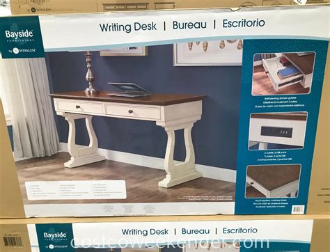 Maximize your workspace with new office desks from costco. Bayside Furnishings 54" Writing Desk | Costco Weekender