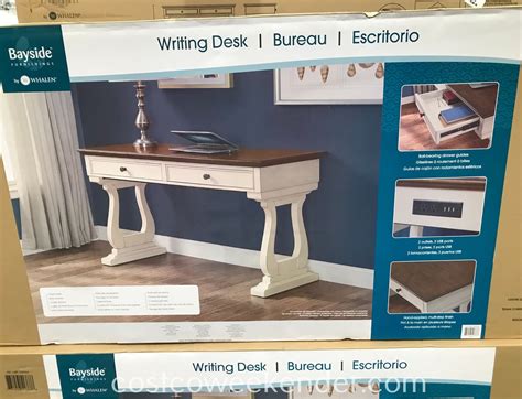 Computer desks at costco for preferred pretty computer desk costco on costco uk maren computer desk view photo 8 of 20. Bayside Furnishings 54" Writing Desk | Costco Weekender