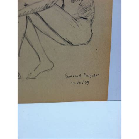 1960s Vintage Romaine Frazier Nude Tom Sturges Jr Original Drawing