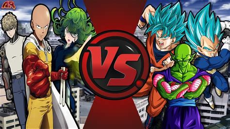 One Punch Man Vs Dragon Ball Z Goku Vs Saitama 2 Cartoon Fight Club