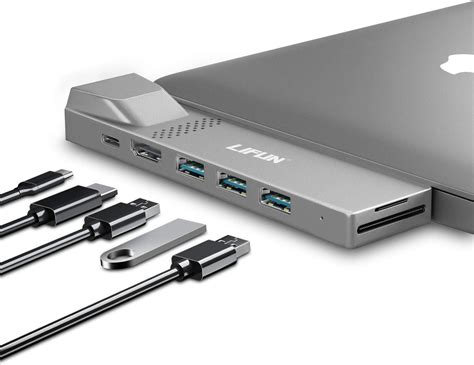 Buy Macbook Pro Usb C Hub Lifun 8 In 1 Usb C Adapter With 4k Hdmi Usb