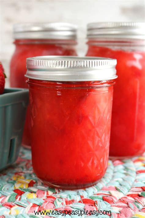 3 Ingredient Strawberry Freezer Jam Easy Peasy Pleasy