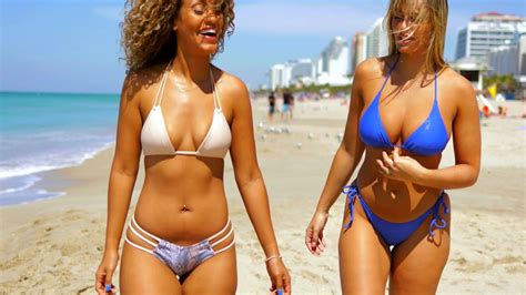 Beautiful Women On The Beach Miami Beach Florida South Beach Miami