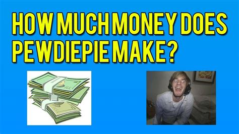 This can be influenced by the time of year, competition in that. How Much Money Does Pewdiepie Make? Find Out Here! Earnings, CPMs, etc! - YouTube