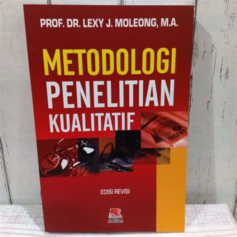 Jual Buku Metodologi Penelitian Kualitatif Edisi Revisi Karangan By Dr