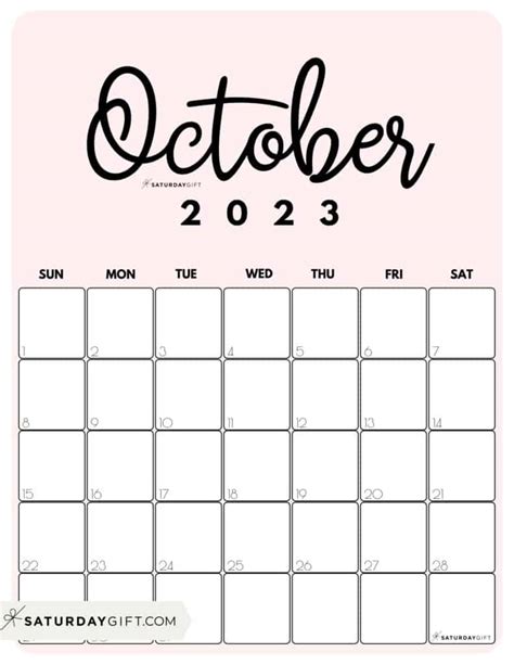 October 2023 Calendar Cute Get Calendar 2023 Update