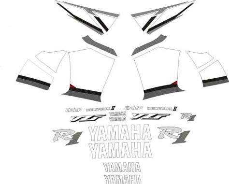 Yamaha Yzf R1 2002 Johnston Stickers Set Mxg One Best Moto Decals
