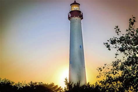 Cape May Lighthouse Sunset Photograph By Rick Grossman